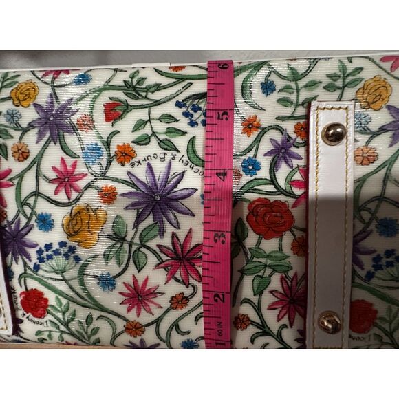 Dooney & Bourke Botanical Floral East West Tassel Shopper Tote Bag - Picture 7 of 9